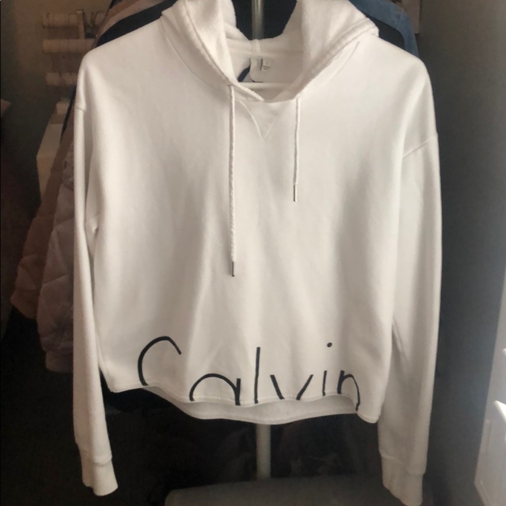 White Calvin Klein hoodie